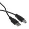 Кабель 2E USB-A > USB-B (AM/BM) синхронізації 3м, чорний