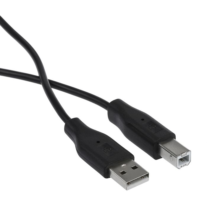 Кабель 2E USB-A > USB-B (AM/BM) синхронізації 3м, чорний