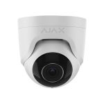 IP-Камера дротова Ajax TurretCam, 5мп, 4мм, Poe, True WDR, IP 65, ІЧ 35м, аудіо, кут огляду 75°до 85°, купольна, біла