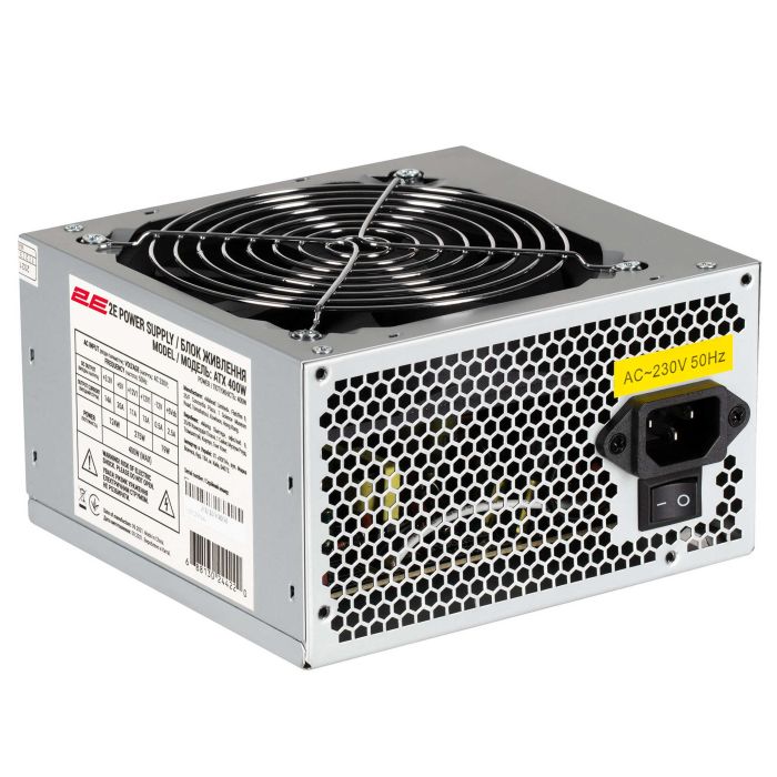 Корпус 2E TeamX TMX01 з БЖ 2E ATX400W 2xUSB2.0 1x80мм, VGA 310мм, ATX чорний