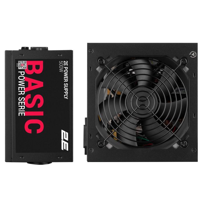 2E PSU Basic Power  (500W), 80%, 120mm, 1xMB 24pin(20+4), 1xCPU 8pin(4+4), 3xMolex, 4xSATA, 2xPCIe 8pin(6+2)