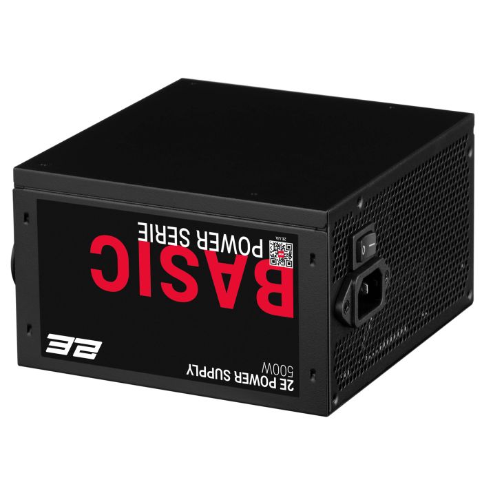 2E PSU Basic Power  (500W), 80%, 120mm, 1xMB 24pin(20+4), 1xCPU 8pin(4+4), 3xMolex, 4xSATA, 2xPCIe 8pin(6+2)