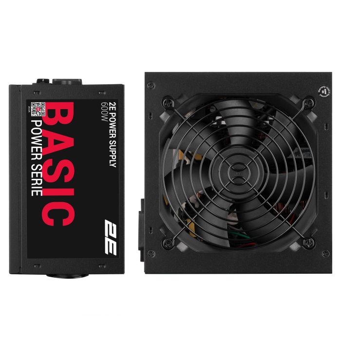 2E PSU Basic Power  (600W), 80%, 120mm, 1xMB 24pin(20+4), 1xCPU 8pin(4+4), 3xMolex, 4xSATA, 2xPCIe 8pin(6+2)