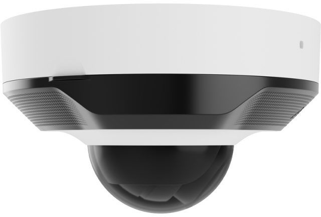 Ajax DomeCam Mini wired IP camera, 5mp, 4mm, Poe, True WDR, IP 65, IR 30m, audio, 75° to 85° viewing angle, mini dome, white