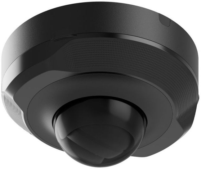 Ajax DomeCam Mini wired IP camera, 5mp, 4mm, Poe, True WDR, IP 65, IR 30m, audio, viewing angle 75° to 85°, mini dome, black