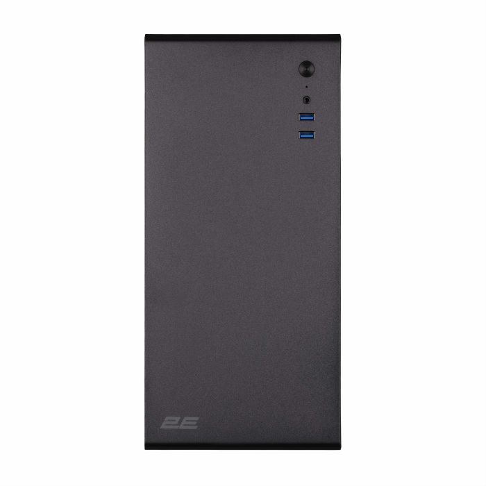Корпус 2E Credo V200B-400 з БЖ 2E ATX400, 2xUSB3.0, 1x80мм, VGA 250мм, mATX, чорний