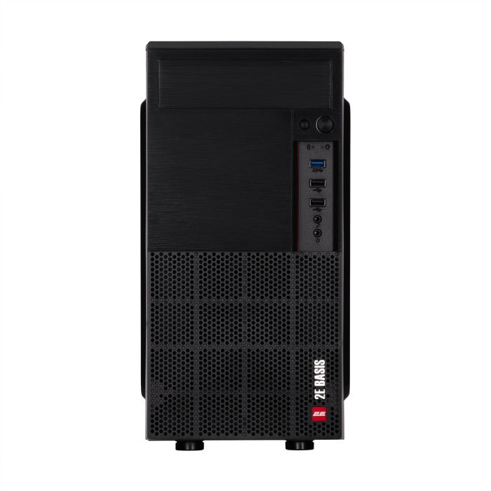 Корпус 2E Basis RD8603U-400 з БЖ 2E ATX400W, 1xUSB3.0, 2xUSB2.0, VGA 320мм, mATX, чорний