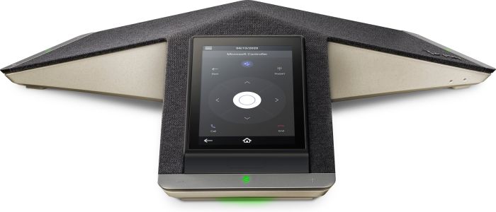 SIP-конференц телефон Poly Trio C60, 3 x Omni Mic, радіус дії 6,1 м, RJ45, USB-A, Micro USB, Bluetooth 4.2, WiFi, PoE, сертифікат Microsoft Teams, сірий