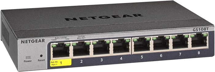Коммутатор NETGEAR GS108T 8xGE, Управляемый L2