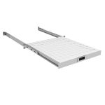 Полиця ZPAS 19", 1U, висувна , глибиною 350-450 мм, сіра