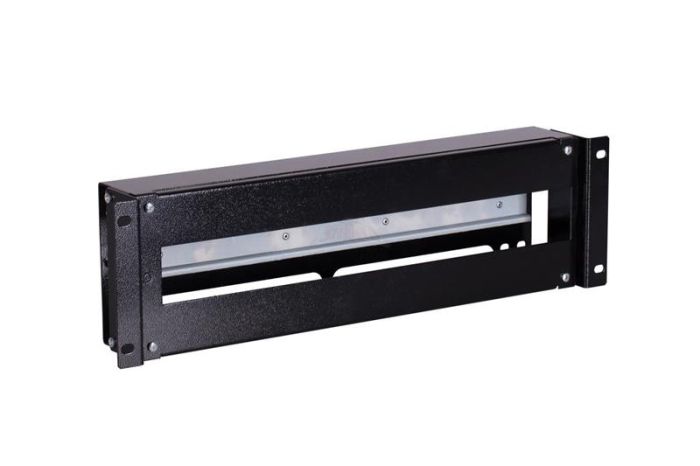 Панель ZPAS 19", модульна, з DIN-рейкою, чорна