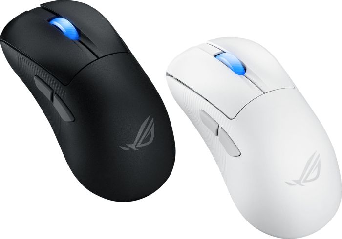 ASUS Mouse ROG Keris II Ace, RGB, USB-A/WL/BT, white