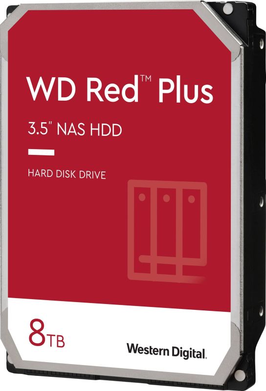 WD  8TB 3.5" 5640 256MB SATA Red Plus NAS