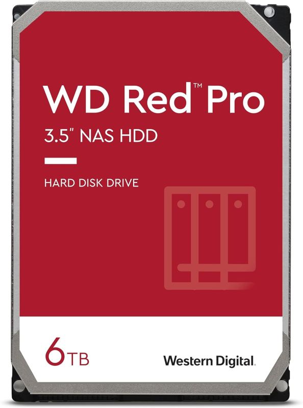 WD  6TB 3.5" 7200 256MB SATA Red Pro NAS