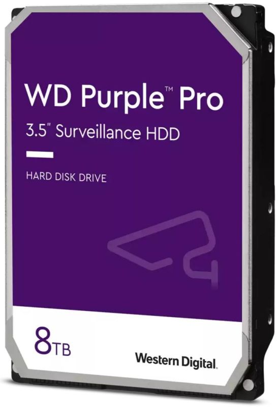 WD  8TB 3.5" 7200 256MB SATA Purple Pro Surveillance