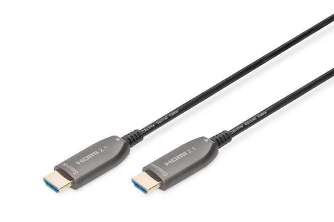 Кабель DIGITUS HDMI UHD 8K, AOC hybrid-fiber, type A M/M, 20м, чорний