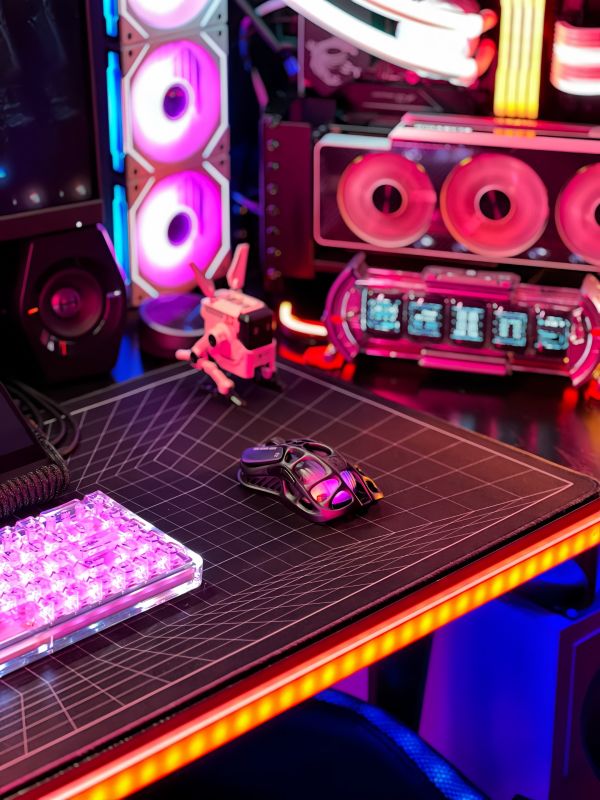 Мышь GravaStar Mercury M2, BT/WL/USB-A, RGB, черный