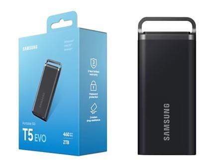 Портативный SSD Samsung 2TB USB 3.2 Gen 1 Type-C T5EVO Shield
