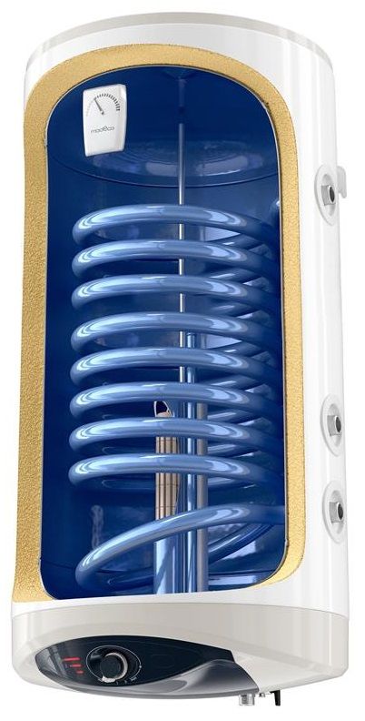 Водонагреватель электр. TESY Modeco Ceramic S круглый с теплообменником GCV9S 1004724D C21 TS2RCP, 100 л, 2.4 кВт, сухой тэн, мех. упр-ние, подключение справа, Болгария, B