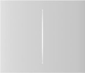 Кнопка центральна для двоклавішного вертикального вимикача Ajax CenterButton Vertical 2-gang for LightSwitch, Jeweler, бездротовий, білий