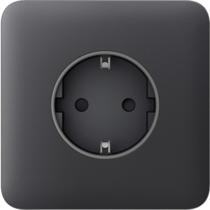 Передняя панель для встраиваемой розетки Ajax SoloCover for Outlet Basic, graphite