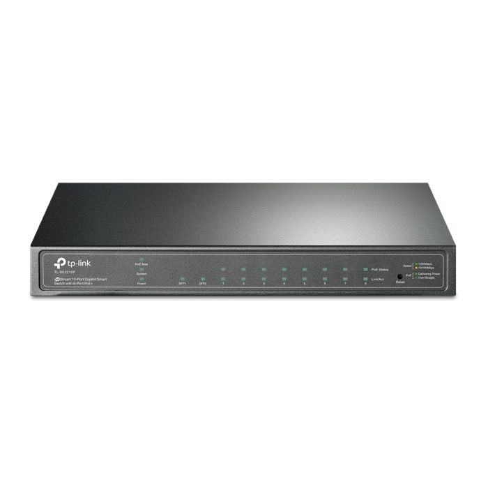 TP-LINK Switch  8xGE (8xPoE), 2xSFP, 61W, WebSmart TP-Link SG2210P