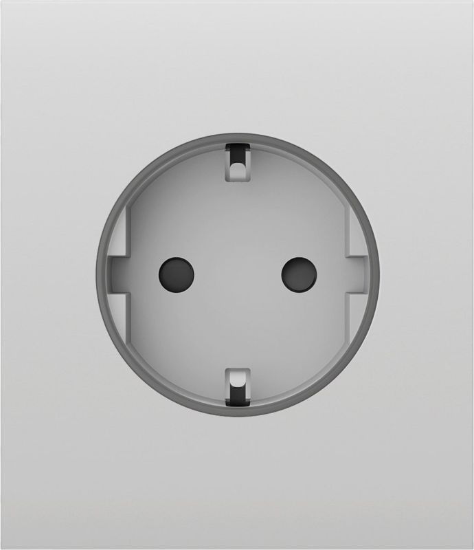 Центральна панель для вбудованої розетки Ajax CenterCover for Outlet Basic, білий