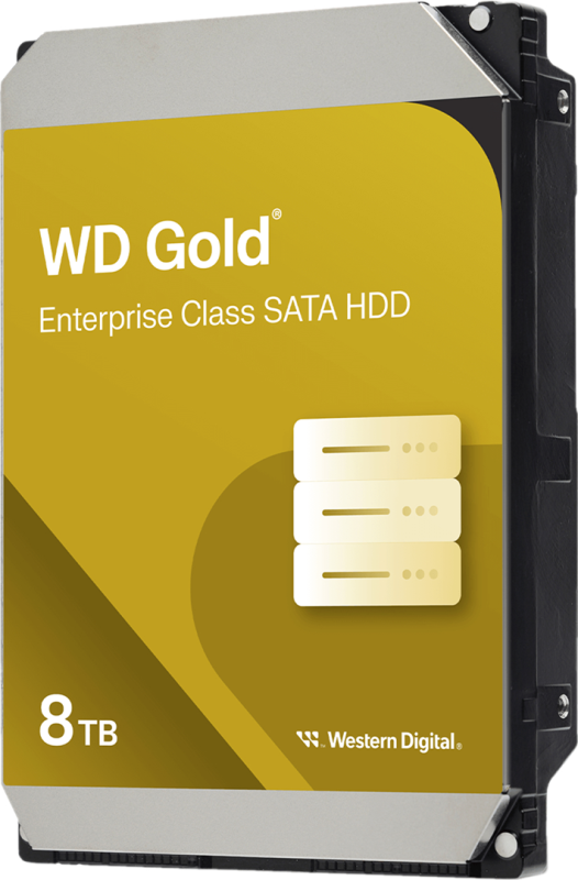 WD  8TB 3.5" 7200 256MB SATA Gold