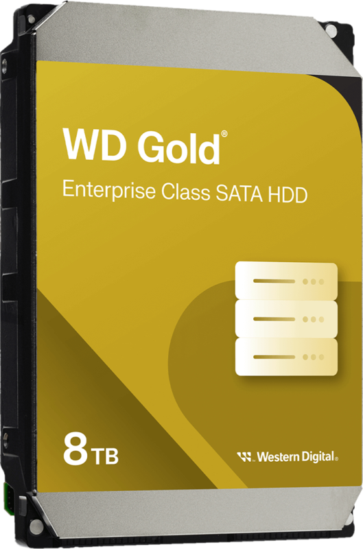 WD  8TB 3.5" 7200 256MB SATA Gold