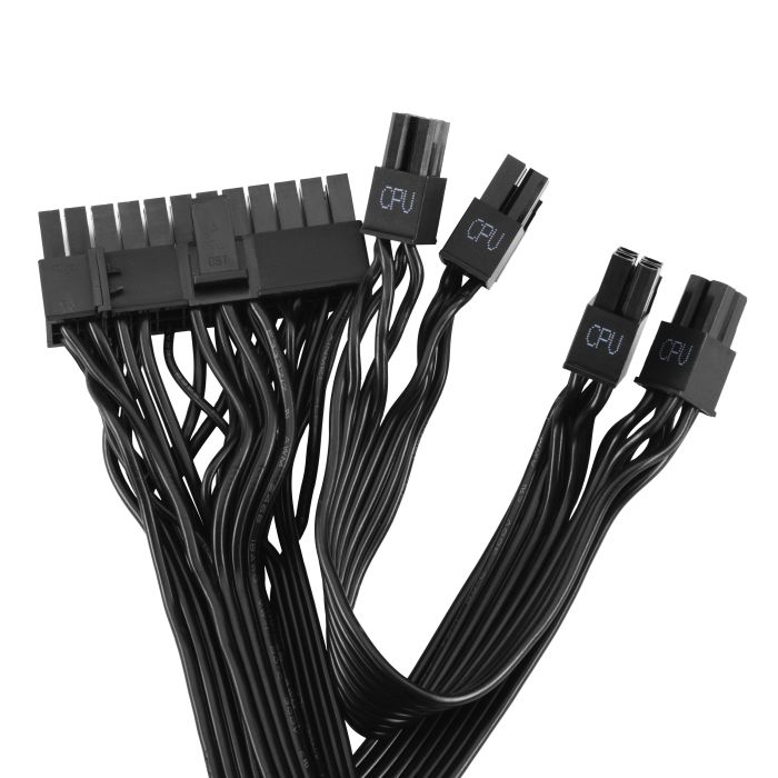 Блок питания 2E GAMING Solid Power  (750W), >85%, 80+ Bronze, 120мм, 1xMB 24pin(20+4), 2xCPU 8pin(4+4), 3xMolex, 6xSATA, 4xPCIe 8pin(6+2), Semi Modular