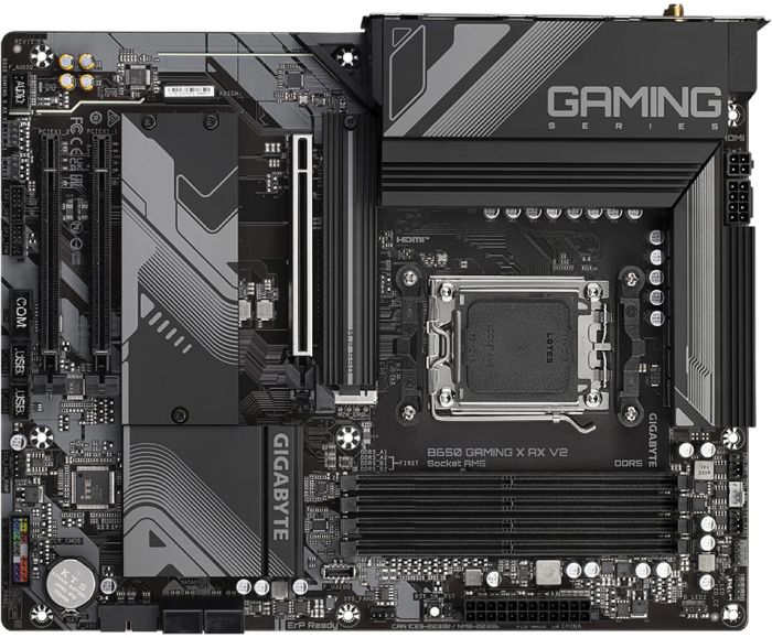 GIGABYTE Motherboard B650 GAMING X AX V2 sAM5 B650 4xDDR5 M.2 HDMI DP ATX