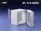 Z-CUBE 600 wall mounted cabinet - 15U  RAL 7035