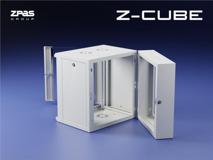 Z-CUBE 600 wall mounted cabinet - 15U  RAL 7035