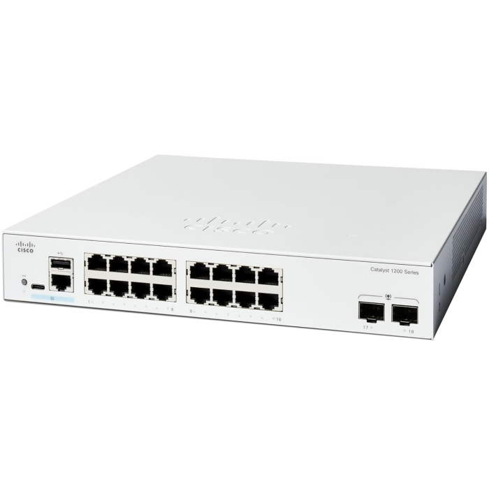 Коммутатор Cisco Catalyst 1200 16xGE, PoE, 2x1G SFP