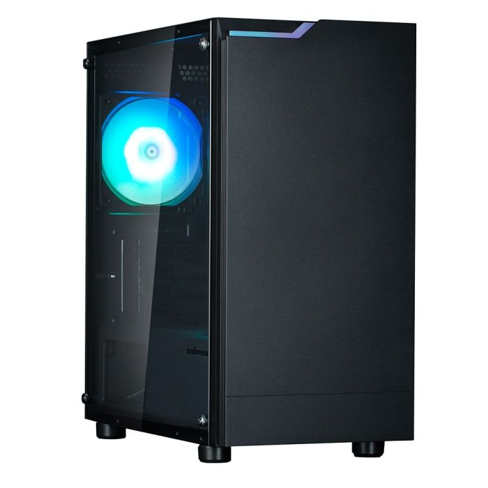 Корпус Zalman T4 Plus без БП, 2xUSB3.0, 1xUSB2.0, 1x120мм ARGB, VGA 320мм, LCS ready, TG Side Panel, mATX, чёрный