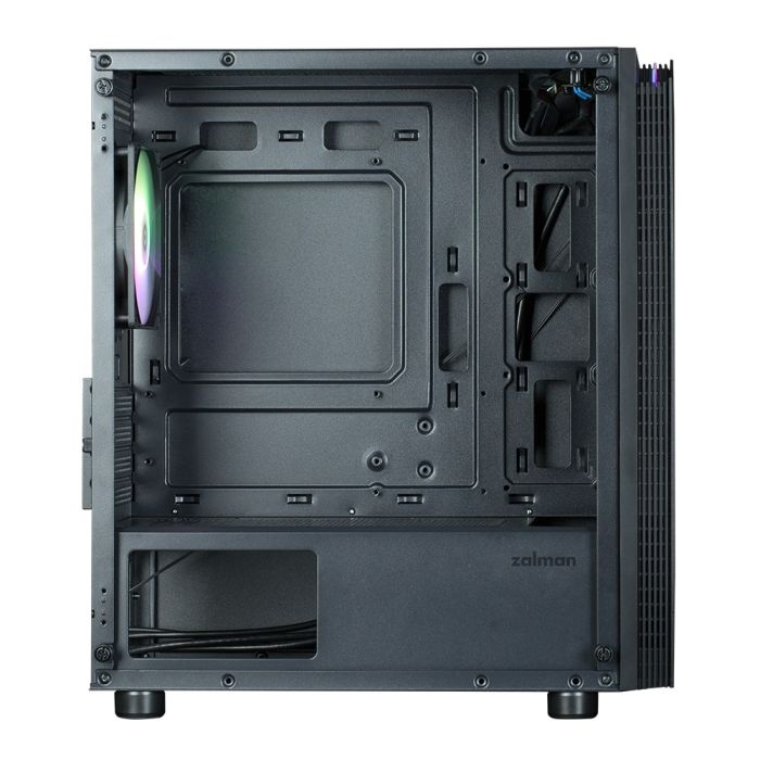 Корпус Zalman T4 Plus без БП, 2xUSB3.0, 1xUSB2.0, 1x120мм ARGB, VGA 320мм, LCS ready, TG Side Panel, mATX, чёрный