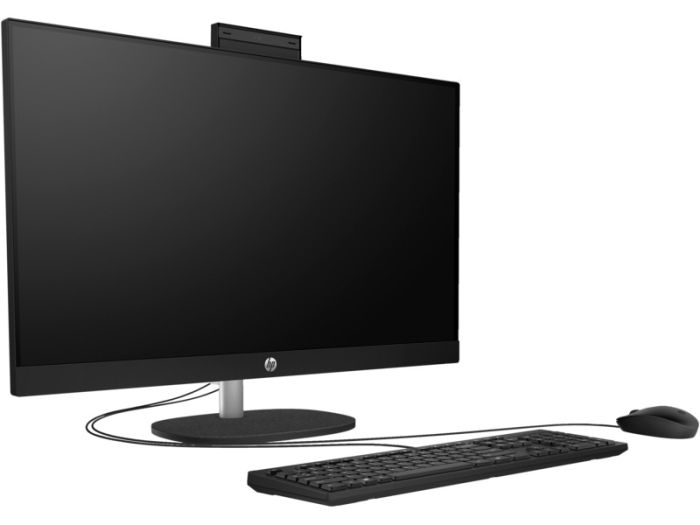 HP AiO All-in-One 27" FHD IPS AG, Intel i3-1315U, 8GB, F512GB, UMA, WiFi, km+m, DOS, black