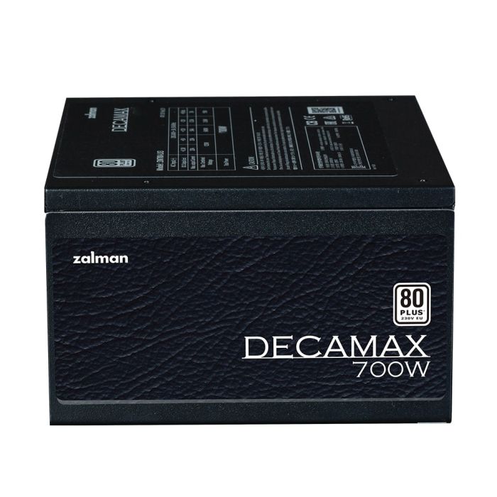 Блок питания Zalman Decamax  (700W) 85%, 80 Plus, 120мм, 1xMB 24pin(20+4), 1xCPU 8(4+4)+4pin, 3xMolex, 6xSATA, 4xPCIe 8pin(6+2)