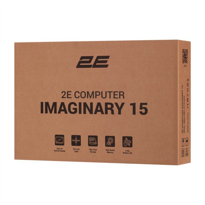 2E Notebook Imaginary 15.6" FHD IPS AG, Intel i3-1215U, 8GB, F512GB, UMA, DOS, Black