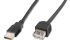 DIGITUS Cable USB-A (M/F) charge/data, 1.8m, black