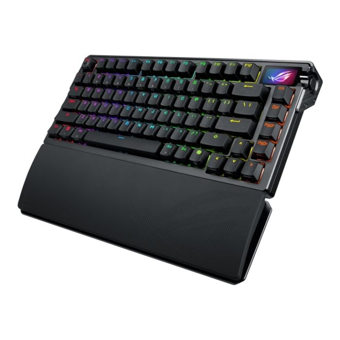 Клавиатура механическая ASUS ROG Azoth Extreme 81key, NX Snow, USB-A/WL/BT, EN, RGB, чёрный