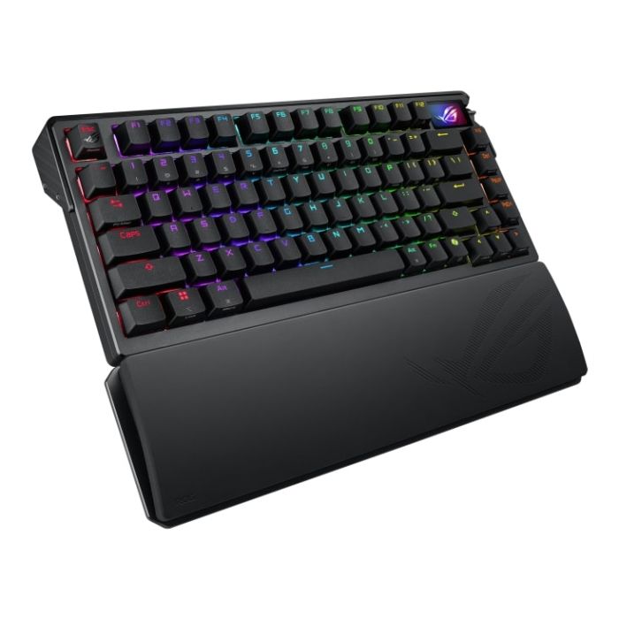 Клавиатура механическая ASUS ROG Azoth Extreme 81key, NX Snow, USB-A/WL/BT, EN, RGB, чёрный