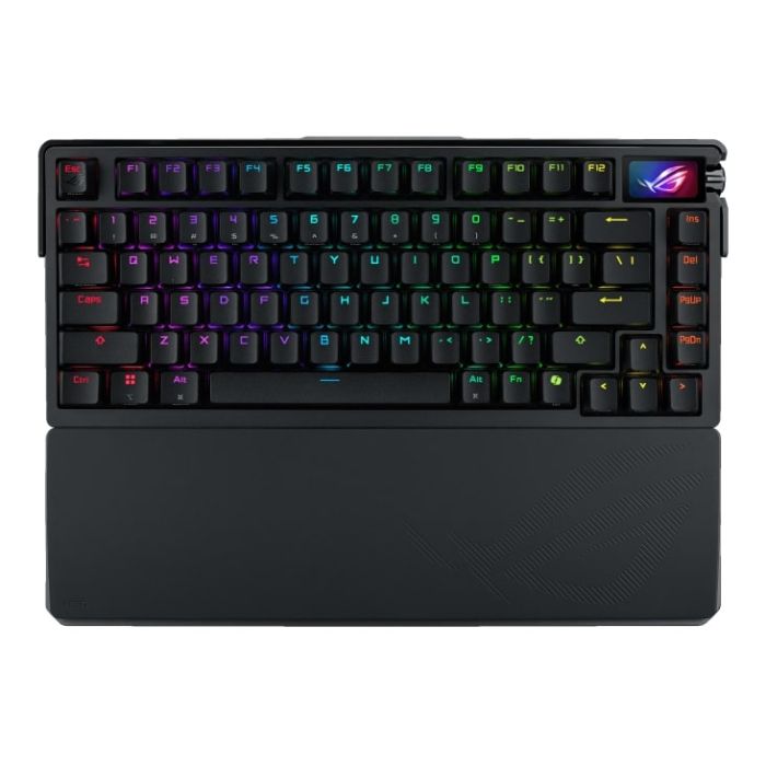 Клавиатура механическая ASUS ROG Azoth Extreme 81key, NX Snow, USB-A/WL/BT, EN, RGB, чёрный