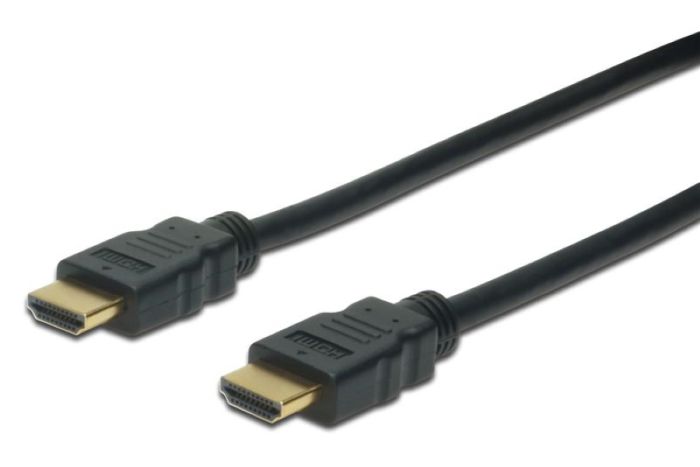 Кабель DIGITUS HDMI (M/M), High speed/Ethernet, 10м, чорний