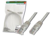 Патч-корд DIGITUS CAT 5e UTP, 2м, AWG 26/7, Cu, PVC, сірий