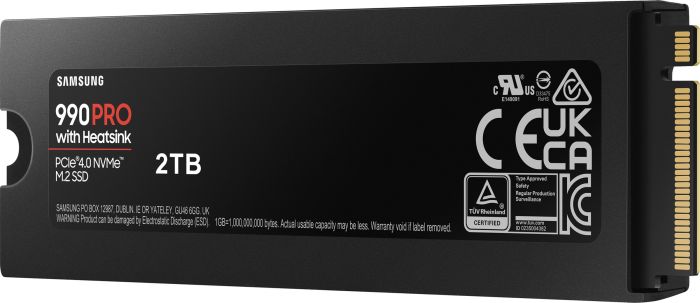 SSD Samsung  M.2 2TB PCIe 4.0 990PRO + Heatsink
