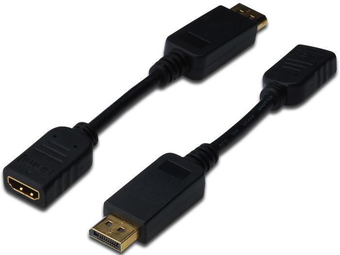Адаптер DIGITUS DisplayPort > HDMI (M/F), Full HD