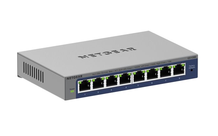 NETGEAR Switch GS108E 8xGE, WebSmart