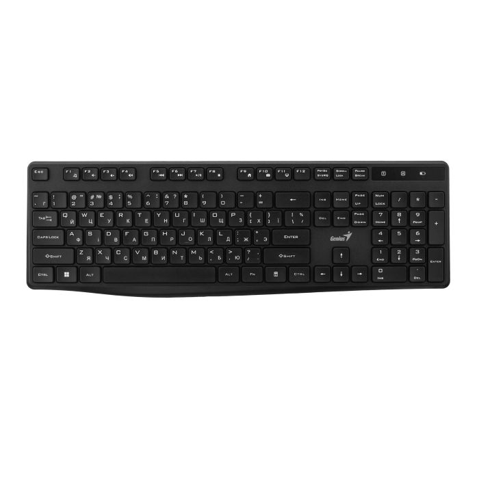 Клавіатура мембранна Genius KB-7200, 104key, WL, EN/UKR, чорний