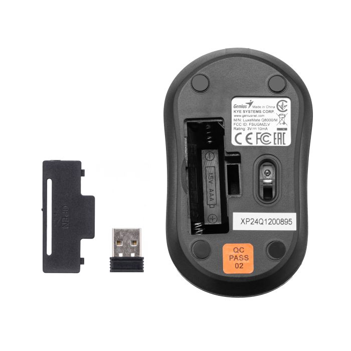 Комплект клавиатура и мышь Genius LuxeMate Q-8000, WL, EN/UKR, черный